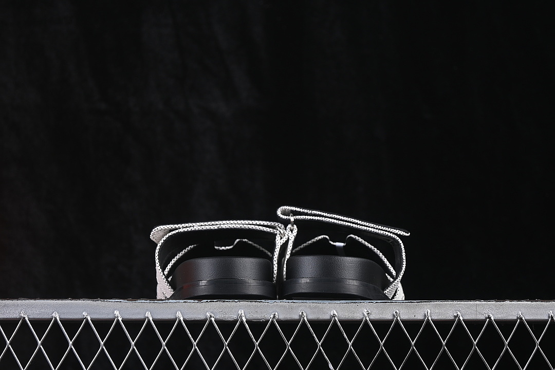 Chanel [CHYPRE FLAT BOTTOMED ONE SHOULDER SLIPPERS BLACK/GREY]-[WOMAN:35-39]-[MAN:40-46] - Image 12