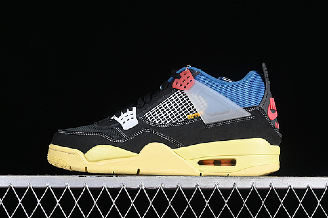 Jordan [DC9533-001]-[UNION AIR JORDAN 4 RETRO OFF NOIR/BRIGADE BLUE/DARK SMOKE GREY/LIGHT FUSION (RED]), photo 1