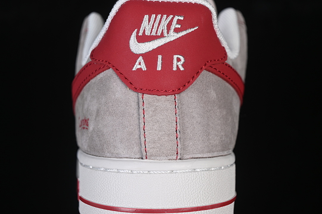 Nike [JP2026-132]-[AIR FORCE 1 07 LOW CASUAL SNEAKERS WHITE/GREY/RED]-[WOMAN:36-39]-[MAN:40-45] - Image 7