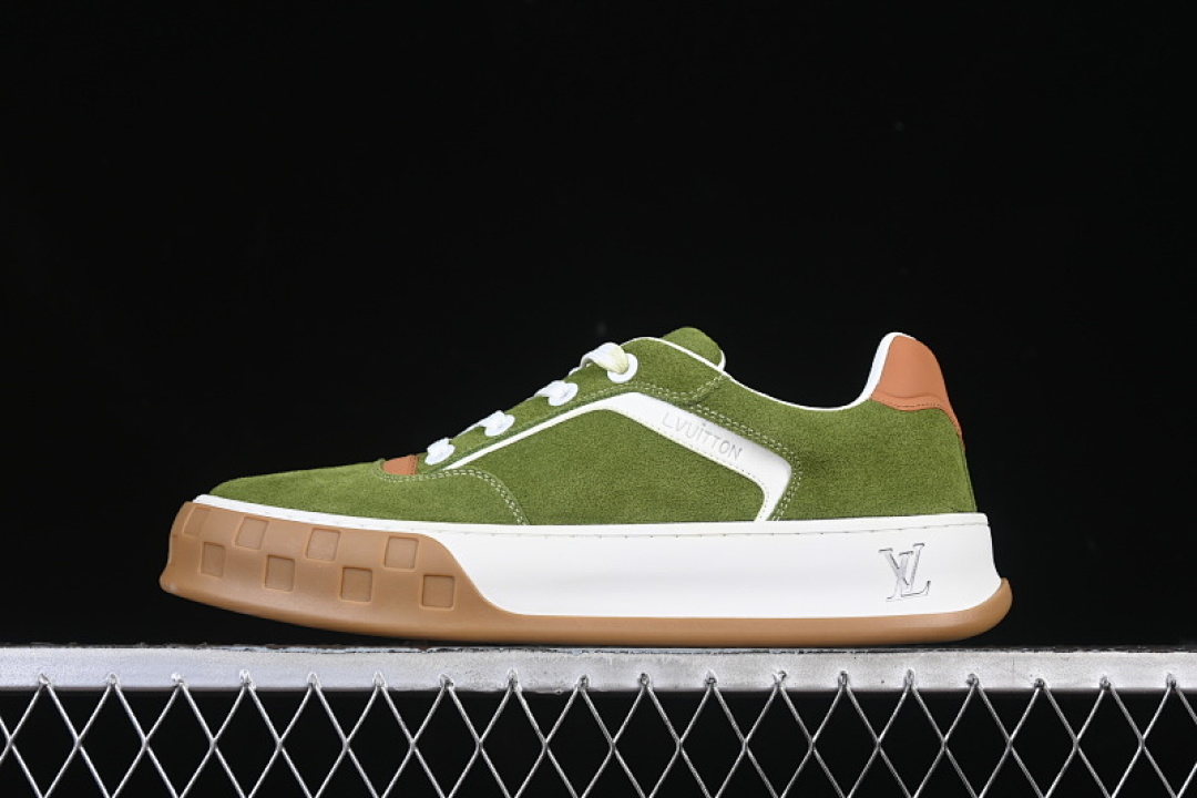 Louis Vuitton [LOUIS VUITTON SKATE SNEAKER CLASSIC 2025SS GREEN/WHITE]-[MAN:39-45] - Image 2