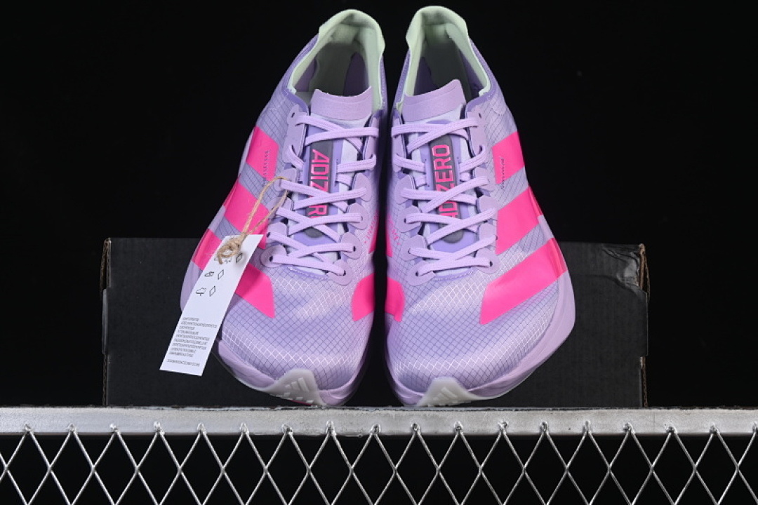 Adidas [JR4947]-[ADIZERO ADIOS PRO 4 POWDER PLUM/SHOCK PINK/DASH GREY]-[WOMAN:36-39]-[MAN:40-46] - Image 13