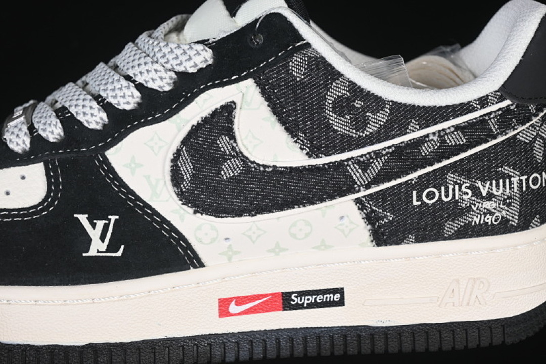 Nike [MZ9588-805]-[AIR FORCE 1 07 LOW LV WHITE/GREY/BLACK]-[WOMAN:36-39]-[MAN:40-45] - Image 8