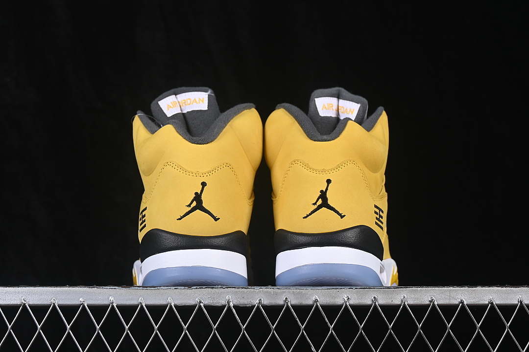 Unbranded [IO3372-700]-[AIR JORDAN 5 RETRO AJ5 BASKETBALL SHOES YELLOW/GREY]-[WOMAN:36-39]-[MAN:40-49] - Image 13