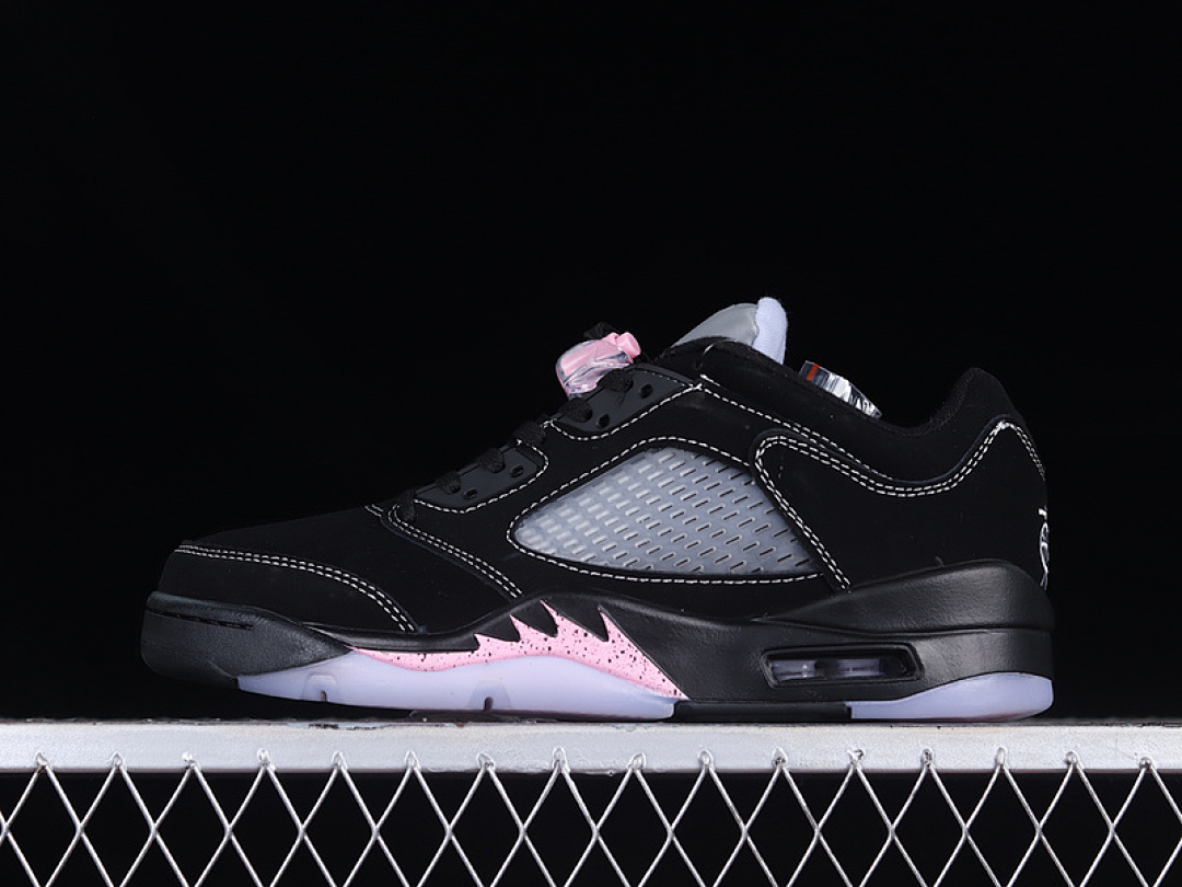 Jordan AIR Jordan 5 LOW DONGDAN BLACK/WHITE-LILAC ICE-PINK RISE · DX4355-015, photo 1