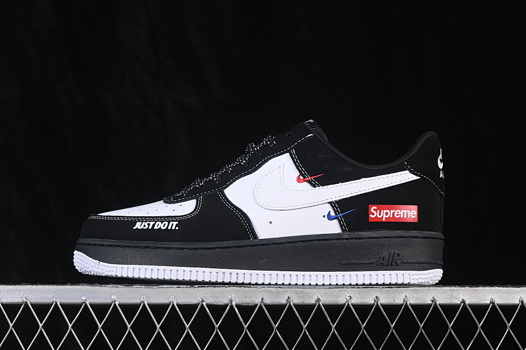 Nike [KJ1688-027]-[AIR FORCE 1 07 LOW CASUAL SNEAKERS WHITE/BLACK]-[WOMAN:36-39]-[MAN:40-45] - Image 2