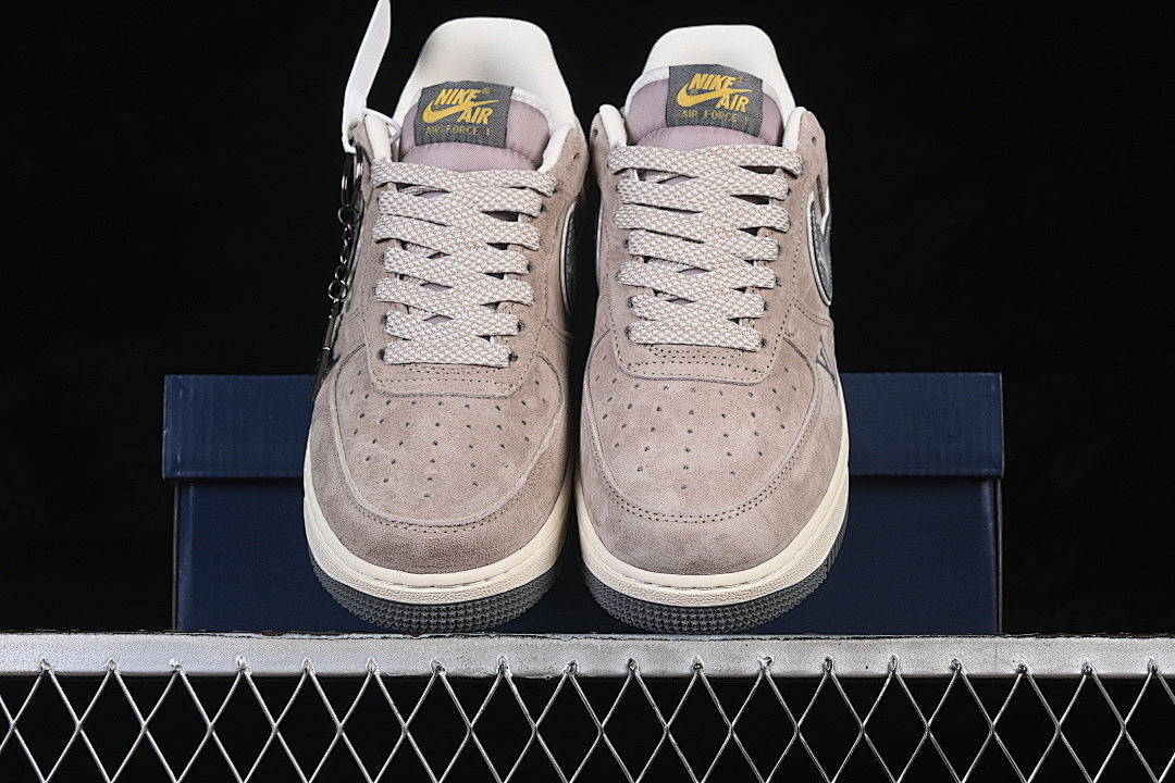 Nike [KL1688-003]-[AIR FORCE 1 07 LOW CASUAL SNEAKERS BROWN/GREY]-[WOMAN:36-39]-[MAN:40-45] - Image 13