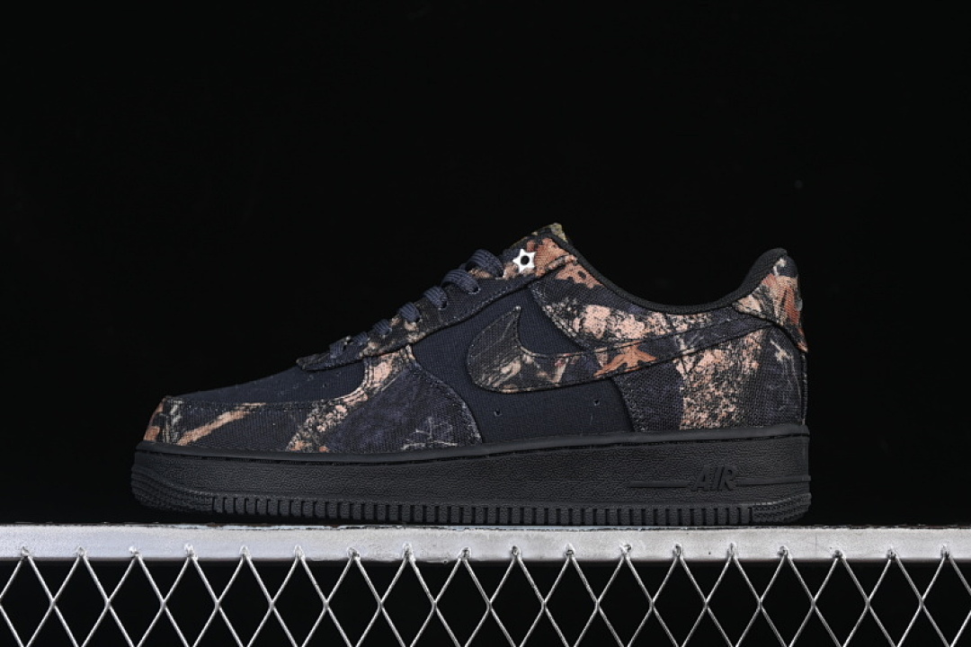Nike Nike AIR FORCE 1 07 LOW CASUAL SNEAKERS BLACK/GREEN/BROWN · IH1221-001, photo 1