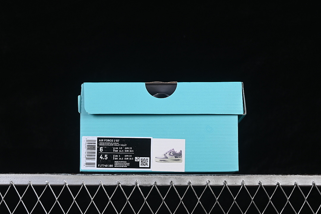 Nike [FJ7740-190]-[AIR FORCE 1 07 LOW CASUAL SNEAKERS WHITE/PURPLE/BLACK]-[WOMAN:36-39]-[MAN:40-45] - Image 12