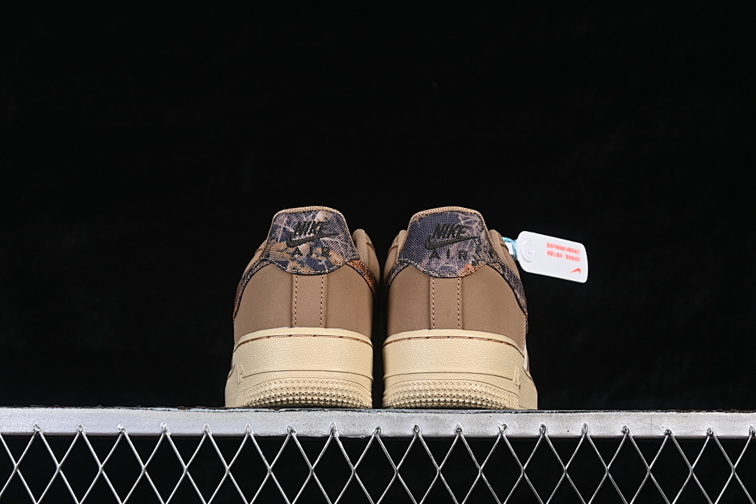 Nike [IO9803-200]-[AIR FORCE 1 07 LOW CASUAL SHOES WHITE/BROWN/APRICOT]-[WOMAN:36-39]-[MAN:40-45] - Image 13