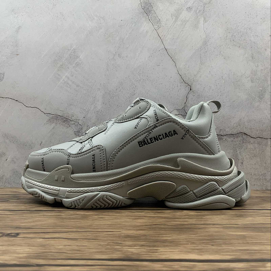[Balenciaga TRIPLE S SNEAKER DADSHOE LIGHT GREY/LIGHT GREY/BLACK]-[WOMAN:35-39]-[MAN:40-46], photo 1