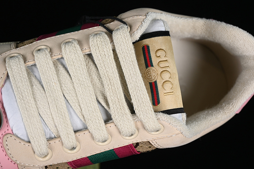 Gucci [9Y9209443]-[GU*CCI DISTRESSED SCREENER SNEAKER RED/GREEN/BROWN/PINK]-[WOMAN:35-39]-[MAN:40-44] - Image 7