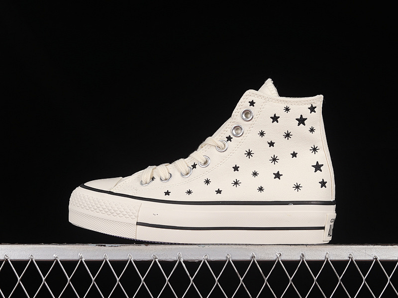 Converse Converse CHUCK TAYLOR ALL STAR LIFT PLATFORM HIGH EGRET/BLACK/MOONSTONE VIOLET · A03724C, photo 1