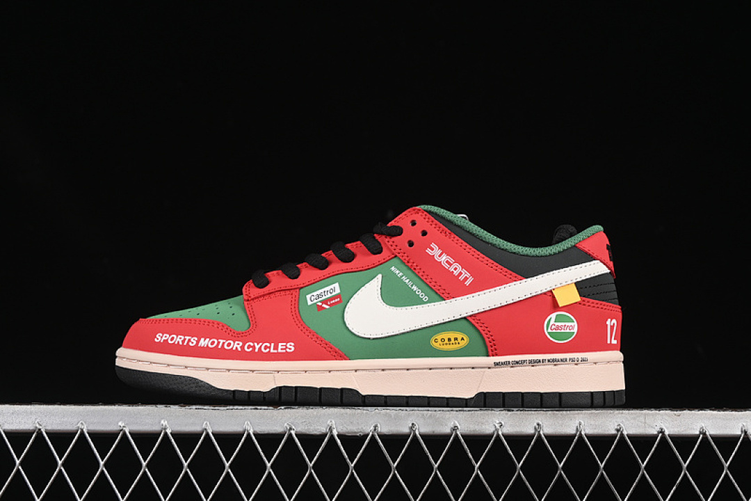 Unbranded [MU0232-361]-[SB DUNK LOW WHITE/RED/GREEN/BLACK]-[WOMAN:36-39]-[MAN:40-45], photo 1