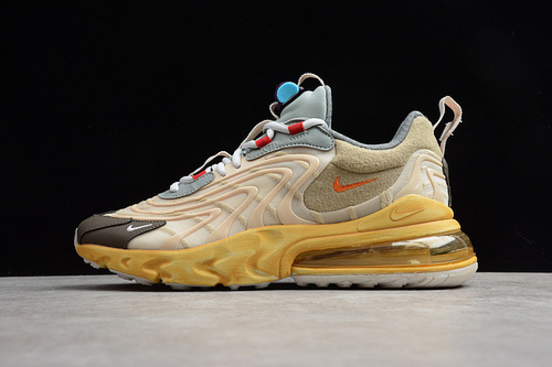 Unbranded [CT2864-200]-[AIR MAX 270 REACT ENG TRAVIS SCOTT LIGHT CREAM/DARK HAZEL-MICA (GREEN]), photo 1