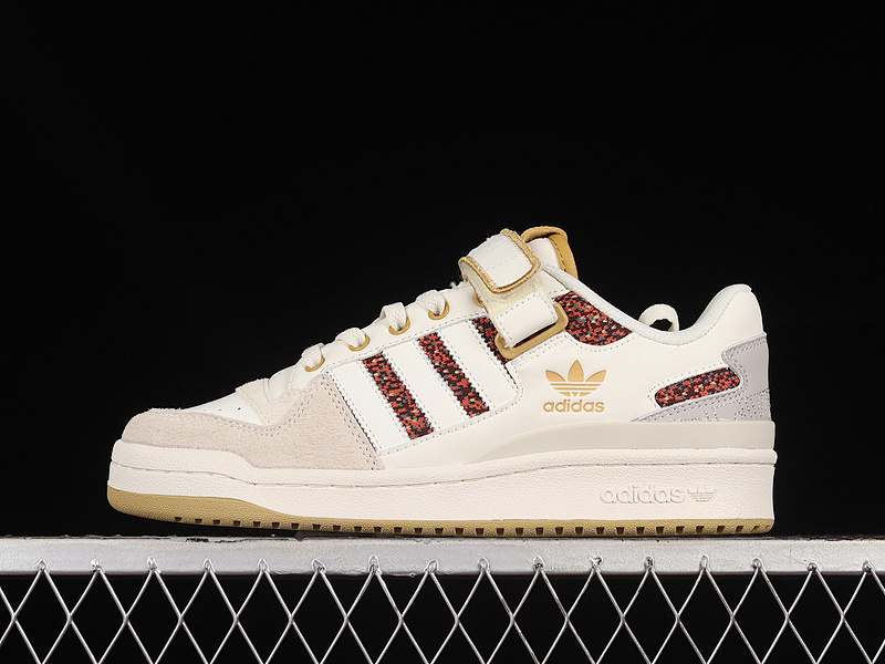 FORUM 84 LOW WHITE/GREY/BROWN/RED · HQ4604, photo 1