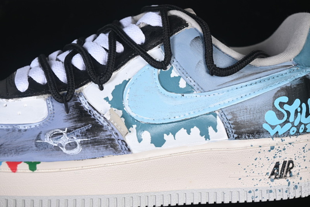 Nike [XL2312-101]-[AIR FORCE 1 07 LOW COLOR FISSION BLUE/WHITE]-[WOMAN:36-39]-[MAN:40-45] - Image 7