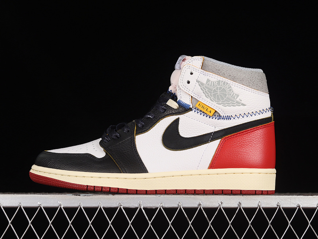 Jordan [BV1300-106]-[UNION LA X AIR JORDAN 1 RETRO HIGH NRG WHITE/BLACK/VARSITY RED/WOLF (GREY]), photo 1