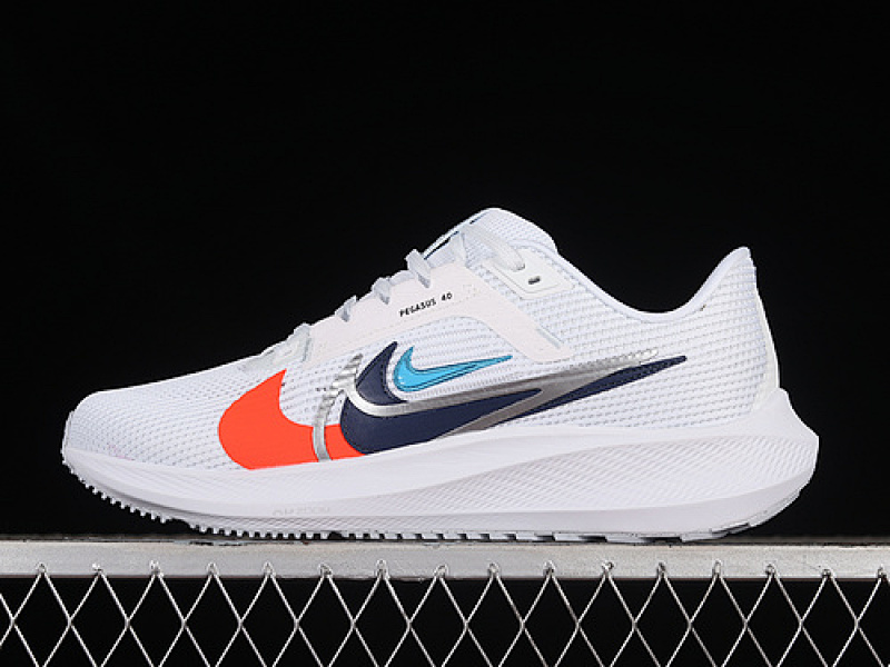 Nike [FB7179-100]-[AIR ZOOM PEGASUS 40 WHITE/BLUE/ORANGE]-[WOMAN:36-39]-[MAN:40-46]