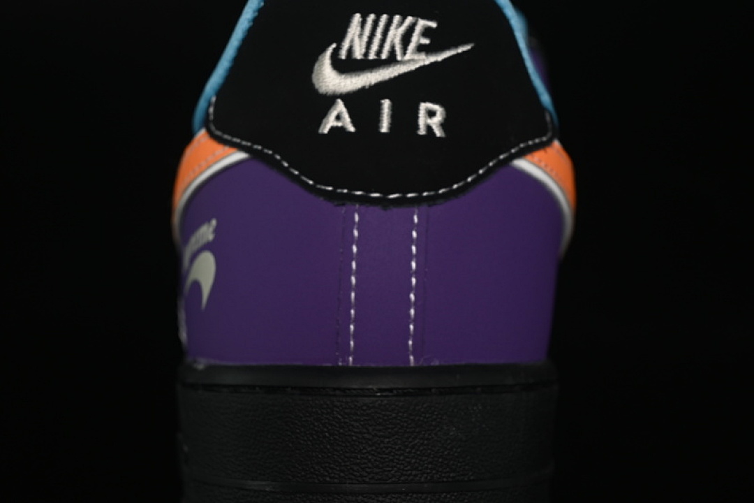 Nike [KB1688-004]-[AIR FORCE 1 07 LOW SUPREME RED/YELLOW/PURPLE/BLACK]-[WOMAN:36-39]-[MAN:40-45] - Image 7
