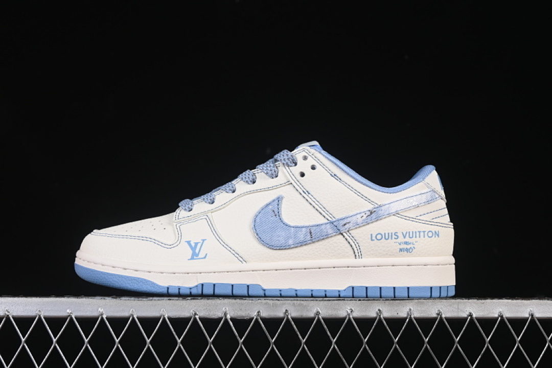 Louis Vuitton [JP1628-028]-[SB DUNK LOW LV WHITE/BLUE]-[WOMAN:36-39]-[MAN:40-45], photo 1