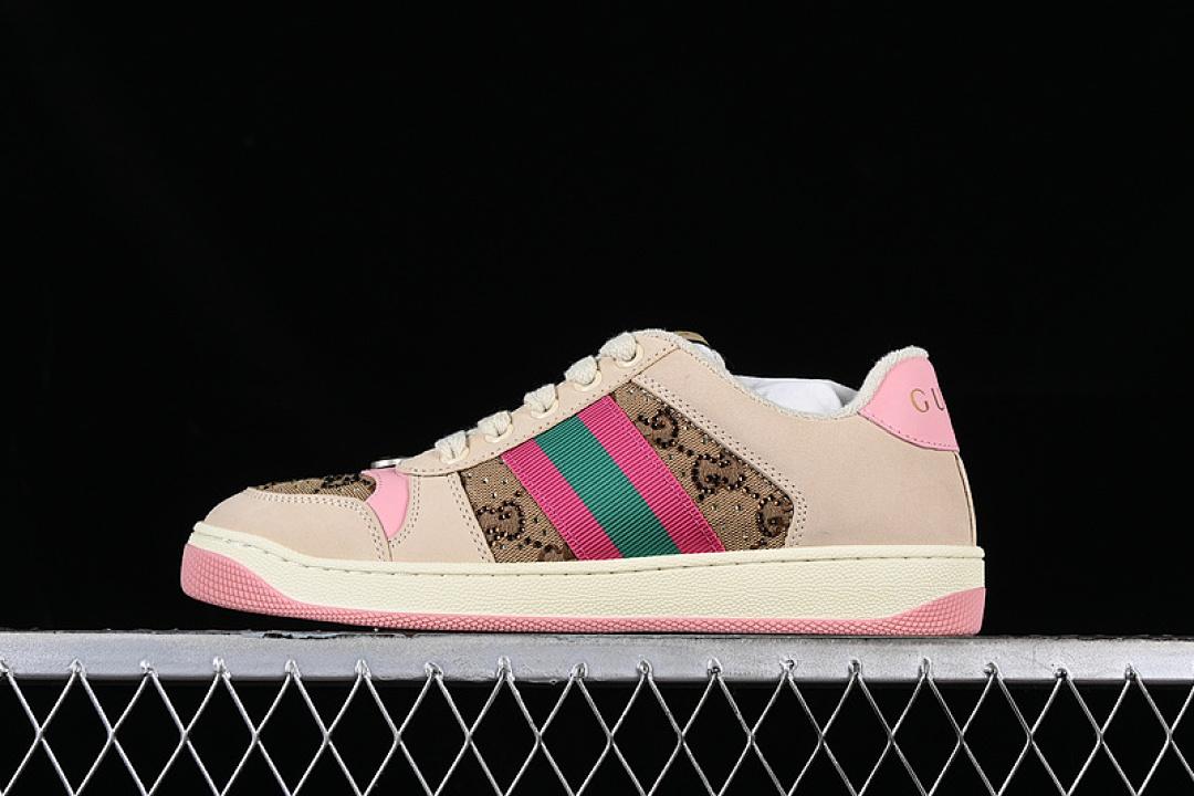 Gucci [9Y9209443]-[GU*CCI DISTRESSED SCREENER SNEAKER RED/GREEN/BROWN/PINK]-[WOMAN:35-39]-[MAN:40-44] - Image 15