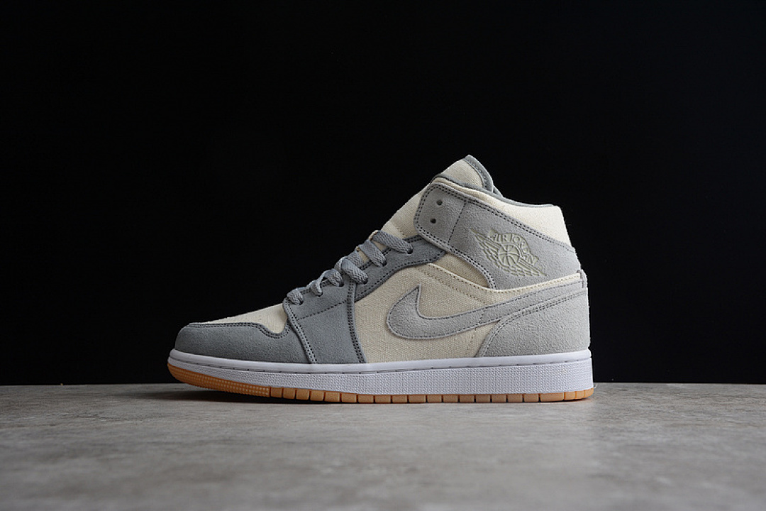 Jordan [DN4281-100]-[AIR JORDAN 1 MID SE COCONUT MILK/COCONUT MILK/PARTICLE GREY]-[WOMAN:, photo 1