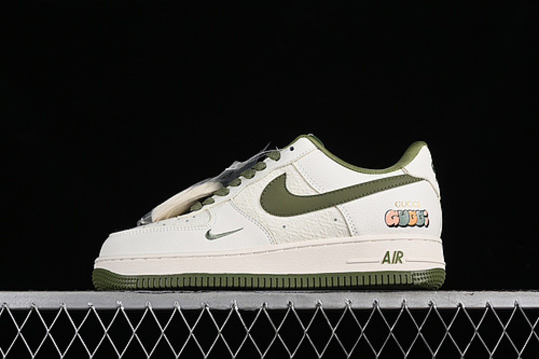 Nike [XZ3398-588]-[AIR FORCE 1 07 LOW GU*CCI WHITE/GREEN]-[WOMAN:36-39]-[MAN:40-45], photo 1