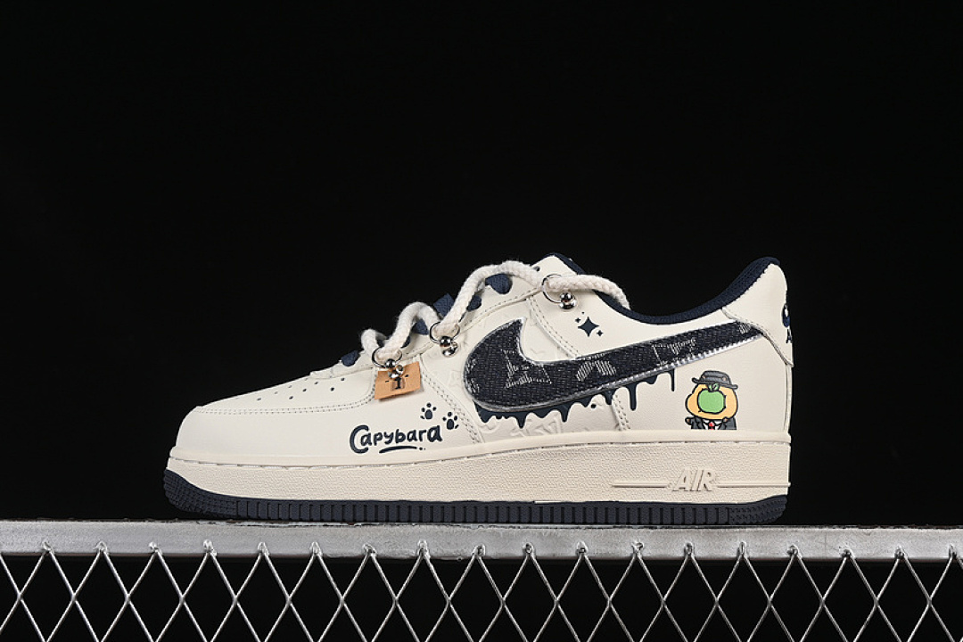 Nike [LV0506-110]-[AIR FORCE 1 07 LOW CAPYBARA POUR MILKBAPE BLUE/WHITE/GREY]-[UNISEX:36-45] - Image 2