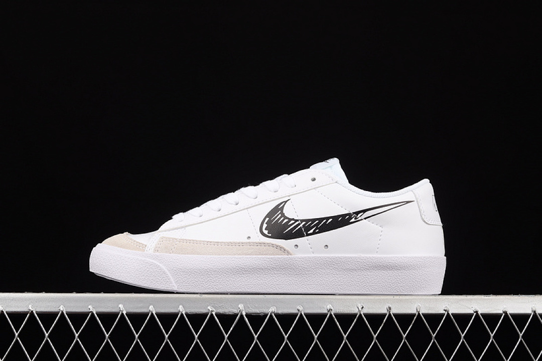 Unbranded [DM7819-100]-[BLAZER LOW 77 GS SKETCH WHITE/BLACK/PURE PLATINUM]-[WOMAN:36-39]-[MAN:40-45], photo 1