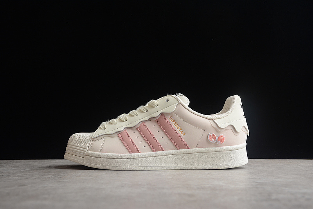 Adidas SUPERSTAR SHOES BEIGE/BEIGE/LIGHT PINK · GW4441, photo 1