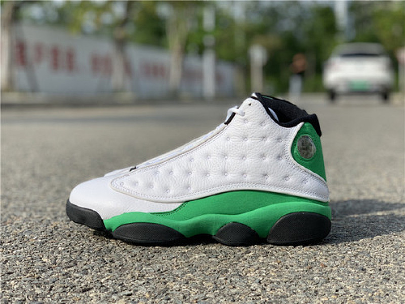 Jordan AIR Jordan 13 WHITE/BLACK-LUCKY GREEN · DB6537-113, photo 1