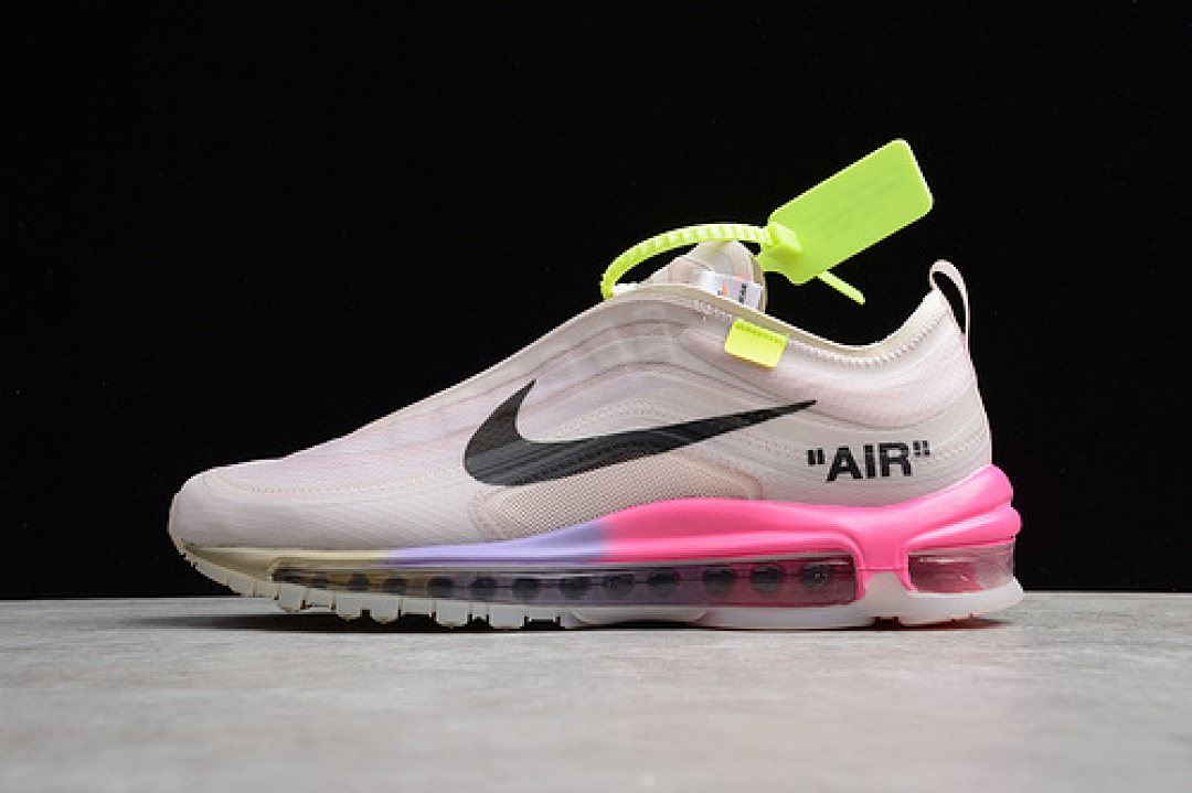 Off-White [AJ4585-600]-[GT OW X AIR MAX 97 QUEEN NY ELEMENTAL ROSE/BLACK]-[MAN:40-46], photo 1
