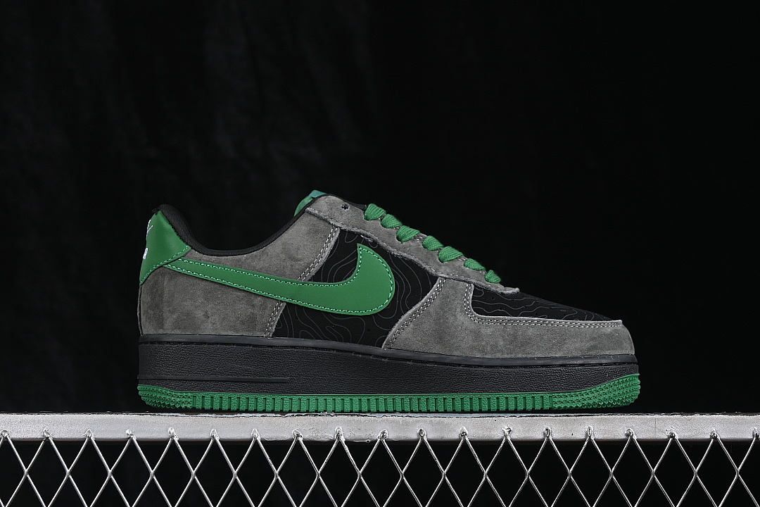 Nike [RJ1988-001]-[AIR FORCE 1 07 LOW CASUAL SNEAKERS GREEN/GREY/BLACK]-[WOMAN:36-39]-[MAN:40-45] - Image 15