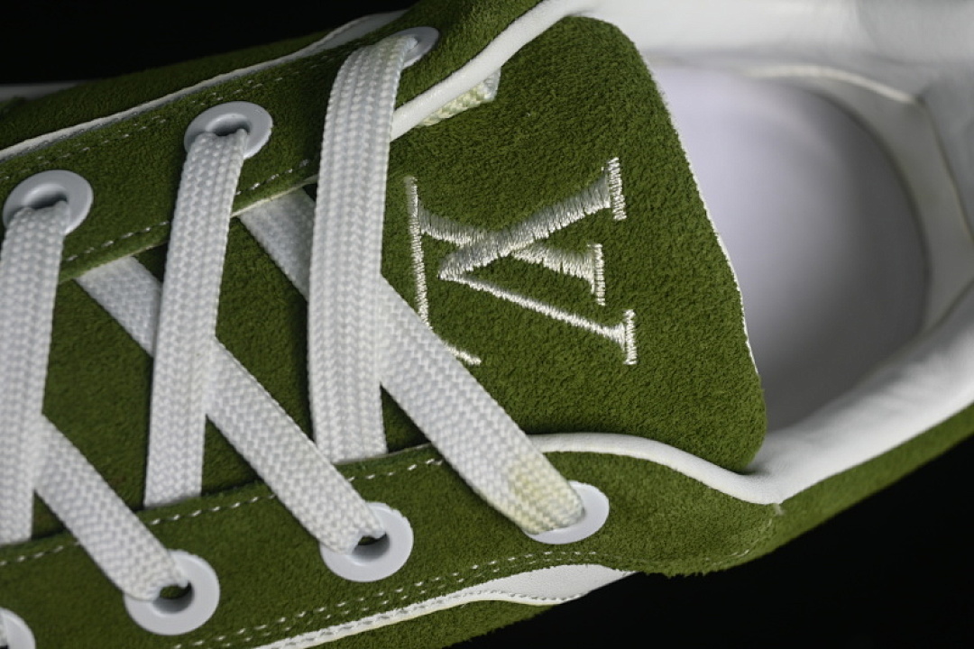Louis Vuitton [LOUIS VUITTON SKATE SNEAKER CLASSIC 2025SS GREEN/WHITE]-[MAN:39-45] - Image 9