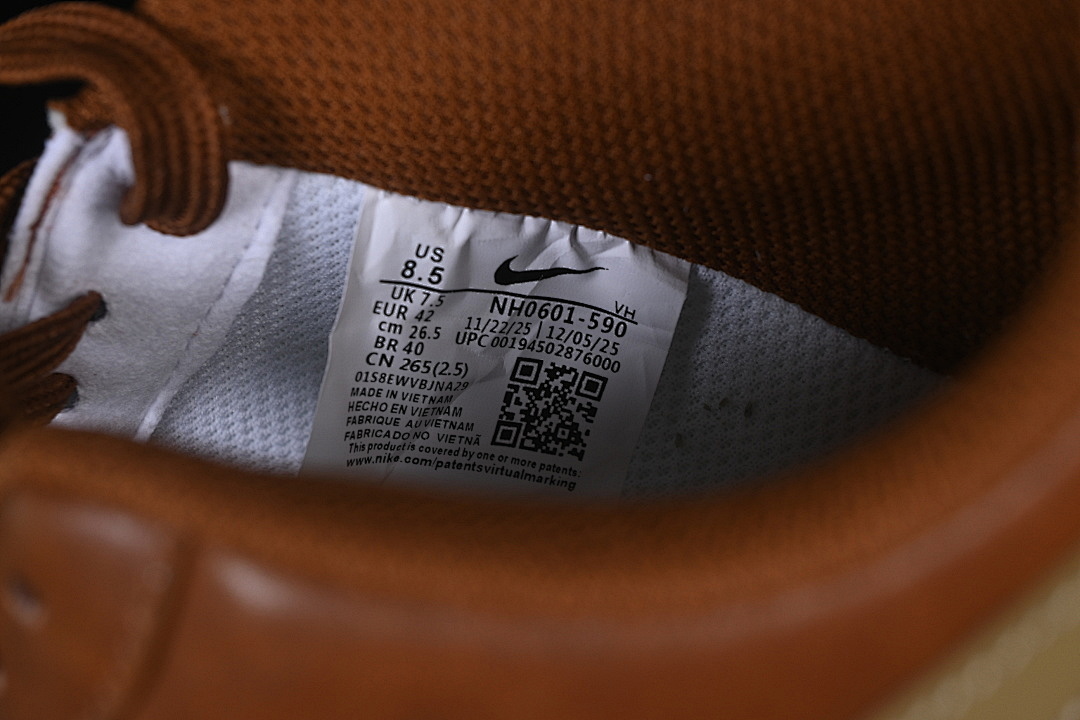 Nike [NH0601-590]-[AIR FORCE 1 07 LOW LOW-TOP CASUAL SNEAKERS WHITE/BROWN]-[WOMAN:36-39]-[MAN:40-45] - Image 6