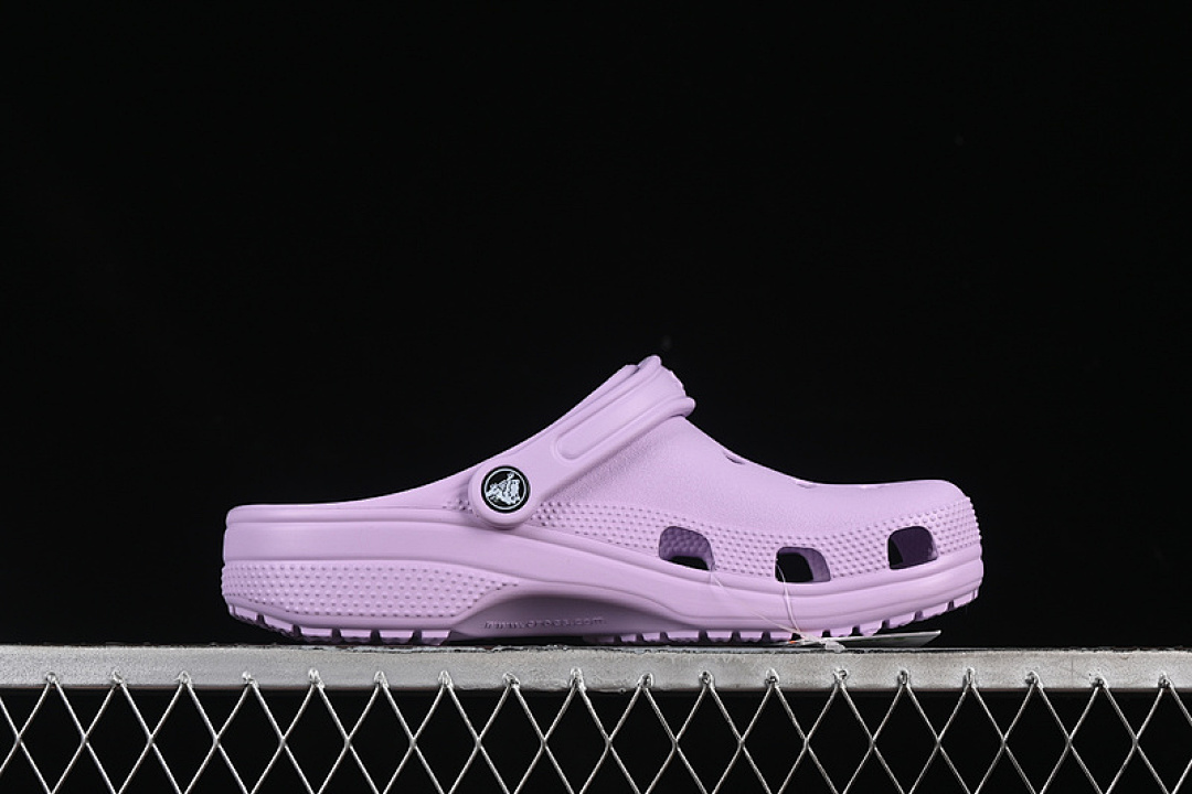 Crocs [CROCS THE SUMMER CLASSIC DUAL-PURPOSE BEACH HOLE SHOES SANDAL SLIPPERS PURPLE]-[WOMAN:36-40] - Image 9