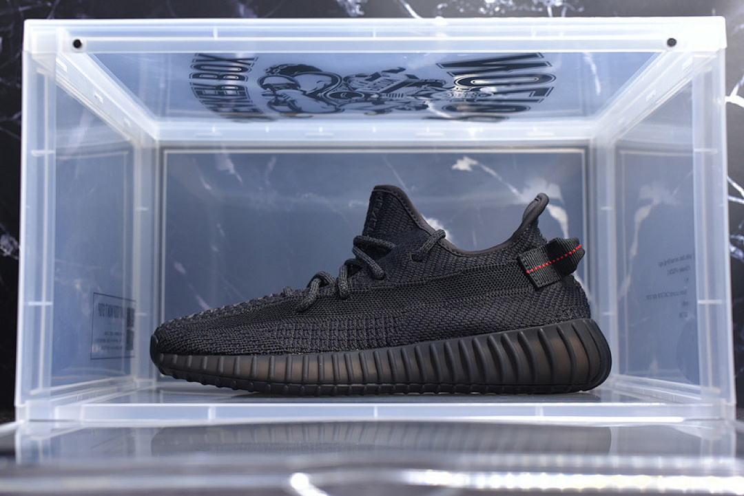Adidas [FU9007]-[CJ YEEZY BOOST 350 V2 STATIC REFLECTIVE BLACK/BLACK]-[UNISEX:36-47], photo 1