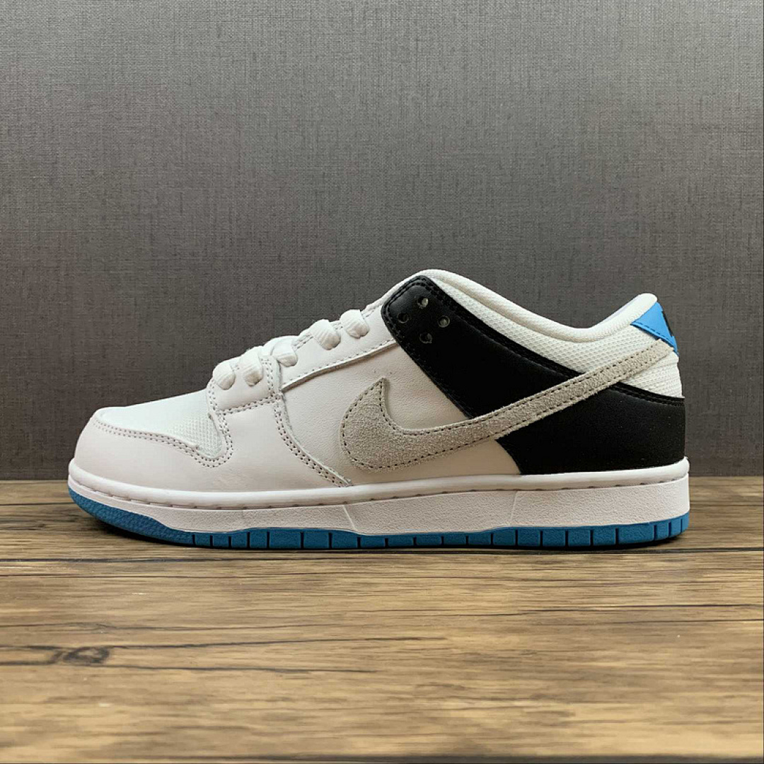 Unbranded [BQ6817-101]-[DUNK LOW PRO SB WHITE/BLACK/LASER BLUE/NEUTRAL GREY]-[WOMAN:36-39]-[MAN:40-47.5], photo 1