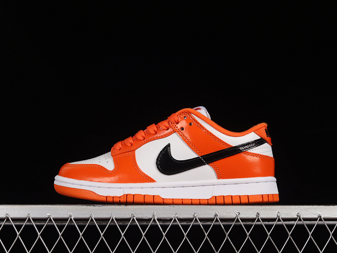 Unbranded [DJ9955-800]-[ DUNK LOW PATENT HALLOWEEN ORANGE/WHITE/BLACK]-[UNISEX:36-47.5], photo 1
