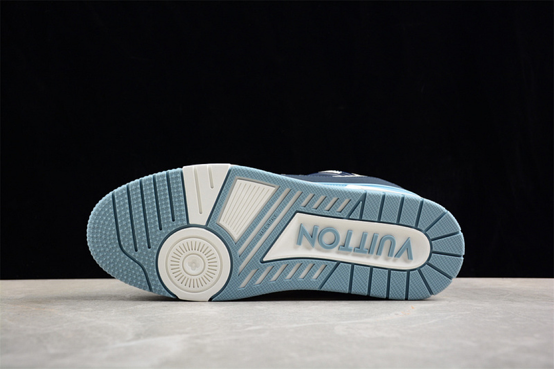 Louis Vuitton [LOUIS VUITTON TRAINER SNEAKER LOW L*V WHITE/BLUE]-[WOMAN:35-39]-[MAN:40-45] - Image 14