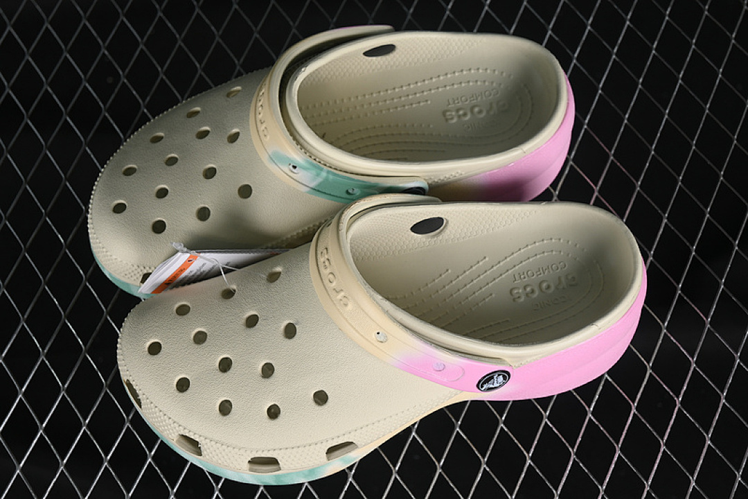 Crocs [CROCS CLASSIC CLOG PINK/GREY/GREEN]-[WOMAN:34-40] - Image 10