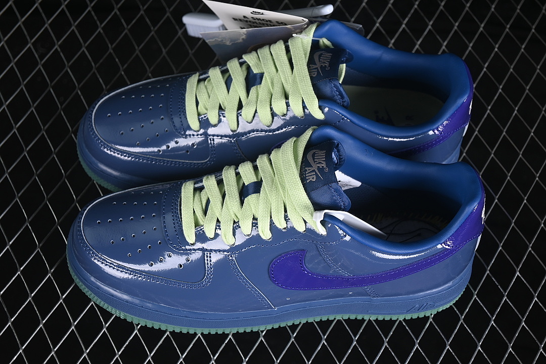 Nike [IO4489-400]-[AIR FORCE 1 07 LOW CASUAL SNEAKERS NAVY BLUE/BLUE]-[WOMAN:36-39]-[MAN:40-46] - Image 10