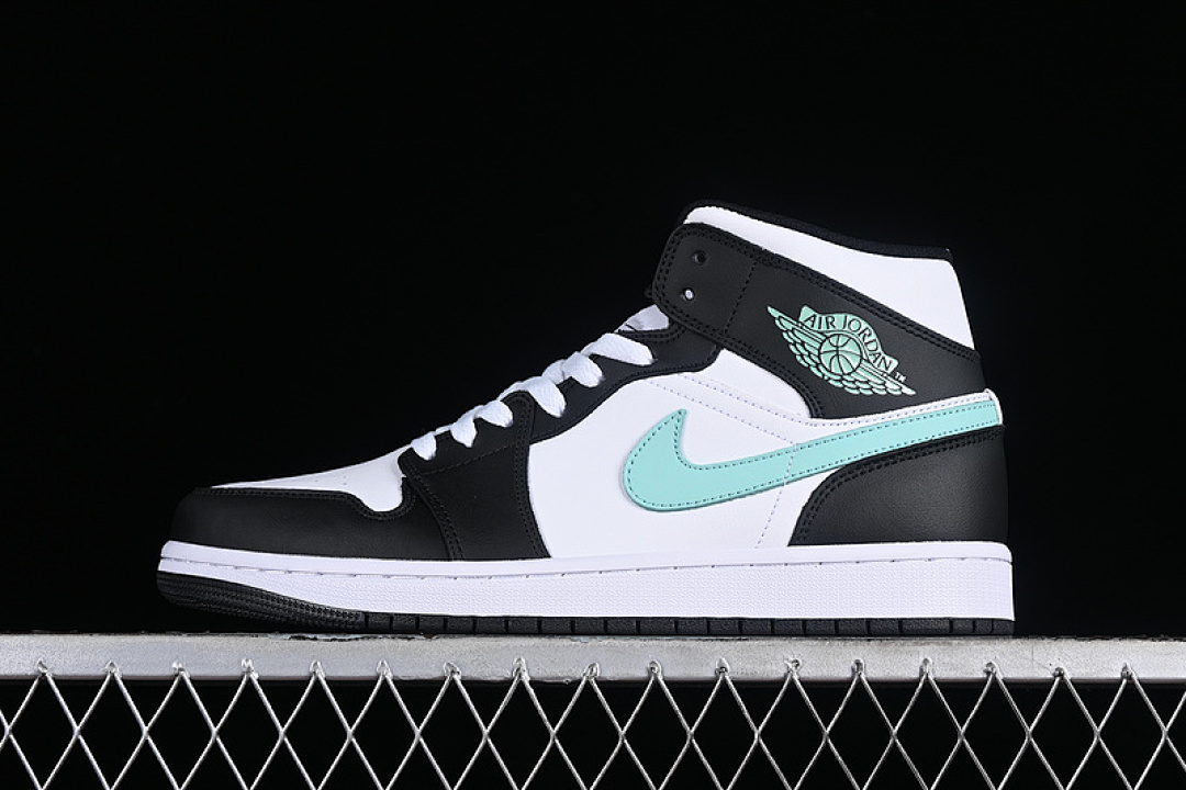 Jordan [DQ8426-103]-[AIR JORDAN 1 MID WHITE/BLACK/GREEN]-[WOMAN:36-39]-[MAN:40-46], photo 1