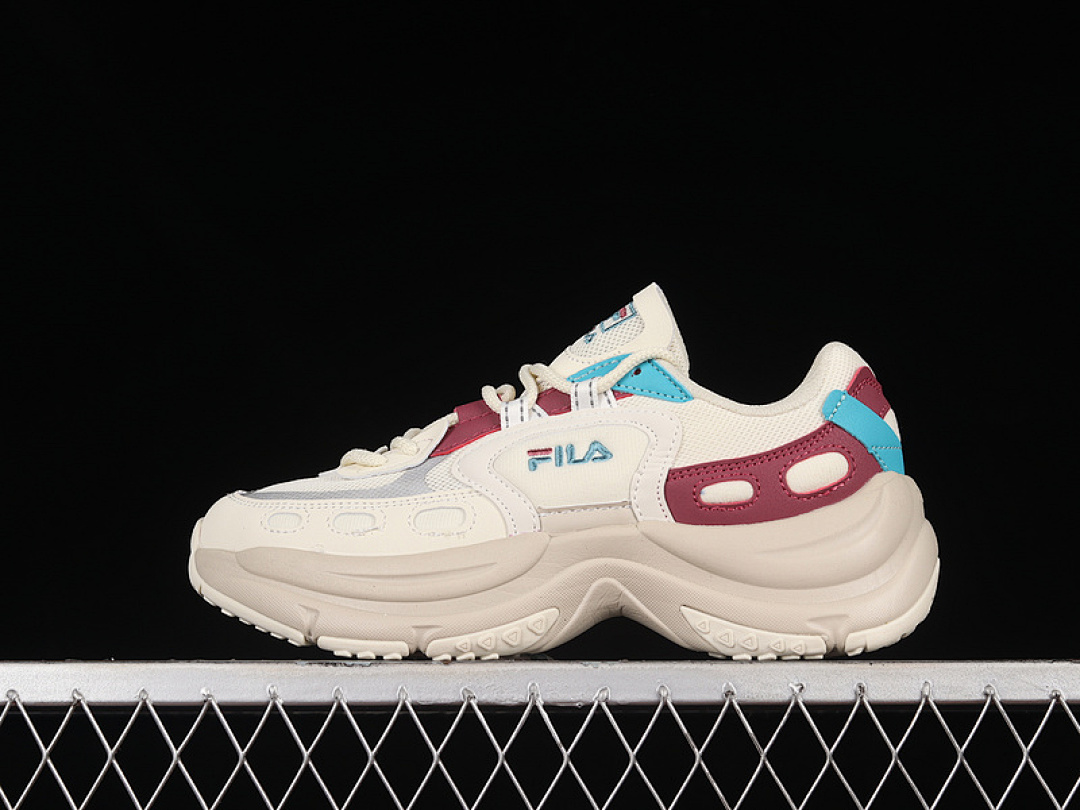 Fila [F12W241118FVD]-[FILA 2022 CASUAL SHOES BEIGE/WINE RED/BLUE]-[WOMAN:35.5-40], photo 1