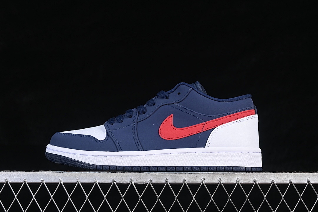 Jordan [CZ8454-400]-[JORDAN 1 LOW LEISURE SPORTS BOARD SHOES MIDNIGHT NAVY/GYM RED-WHITE]-[MAN:40-46], photo 1
