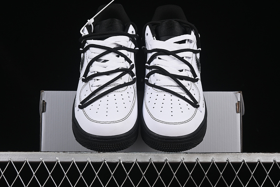 Nike [ZH0316-066]-[AIR FORCE 1 07 LOW WHITE/BLACK/SILVER]-[WOMAN:36-39]-[MAN:40-45] - Image 14