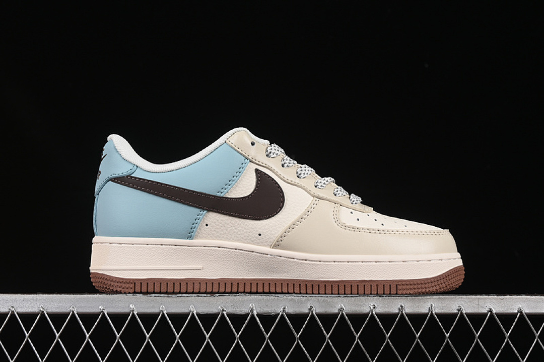 Nike [JJ2508-702]-[AIR FORCE 1 07 LOW LV WHITE/GREY/BLUE/BROWN]-[WOMAN:36-39]-[MAN:40-45] - Image 16