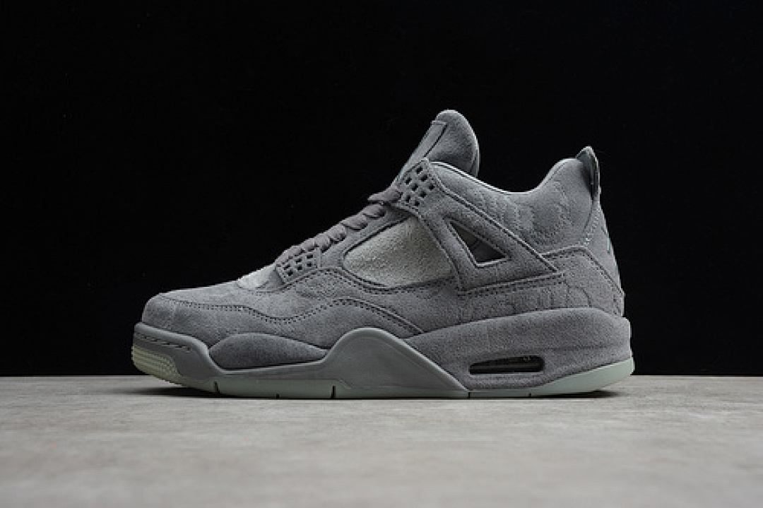 Jordan AIR Jordan 4 RETRO X KAWS SHOES COOL GREY/WHITE · 930155-003, photo 1