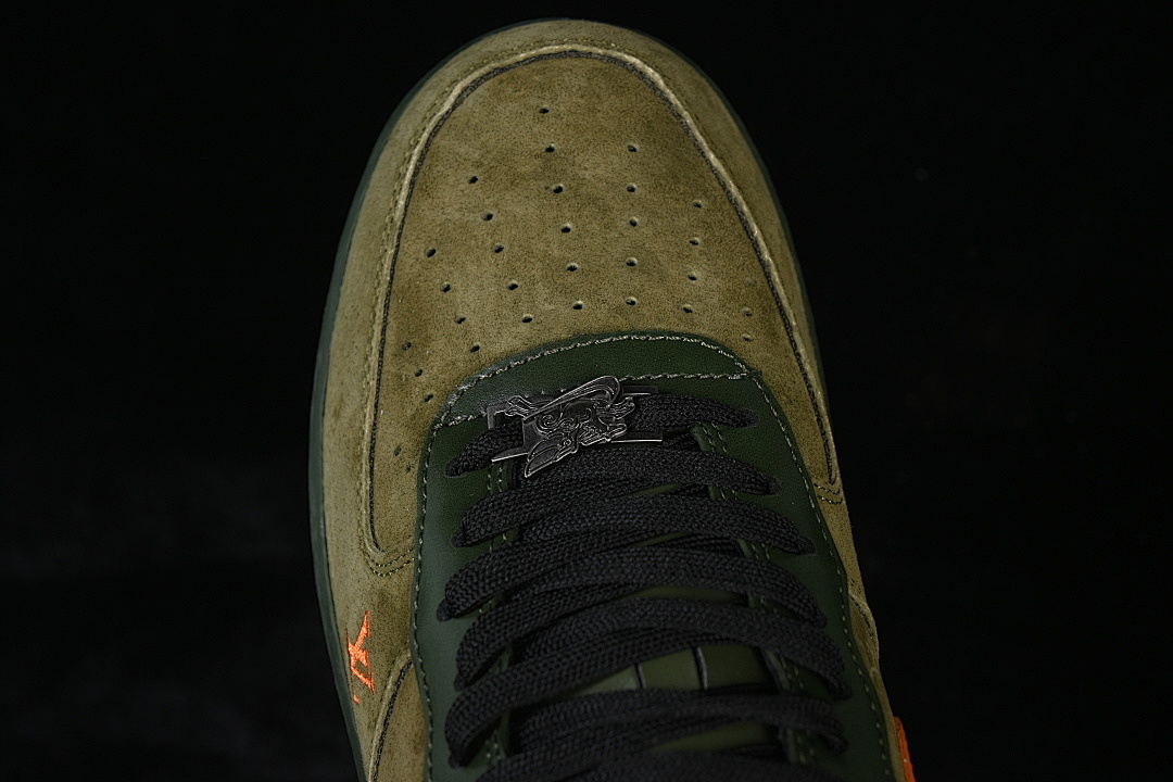 Nike [XY9025-010]-[AIR FORCE 1 07 LOW GREEN/ORANGE]-[WOMAN:36-39]-[MAN:40-45] - Image 10
