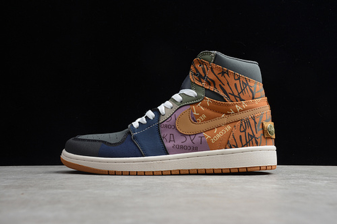Jordan TRAVIS SCOTT X AIR Jordan 1 HIGH OG CACTUS JACK BLUE/MULTI-COLOR · 683798-002, photo 1